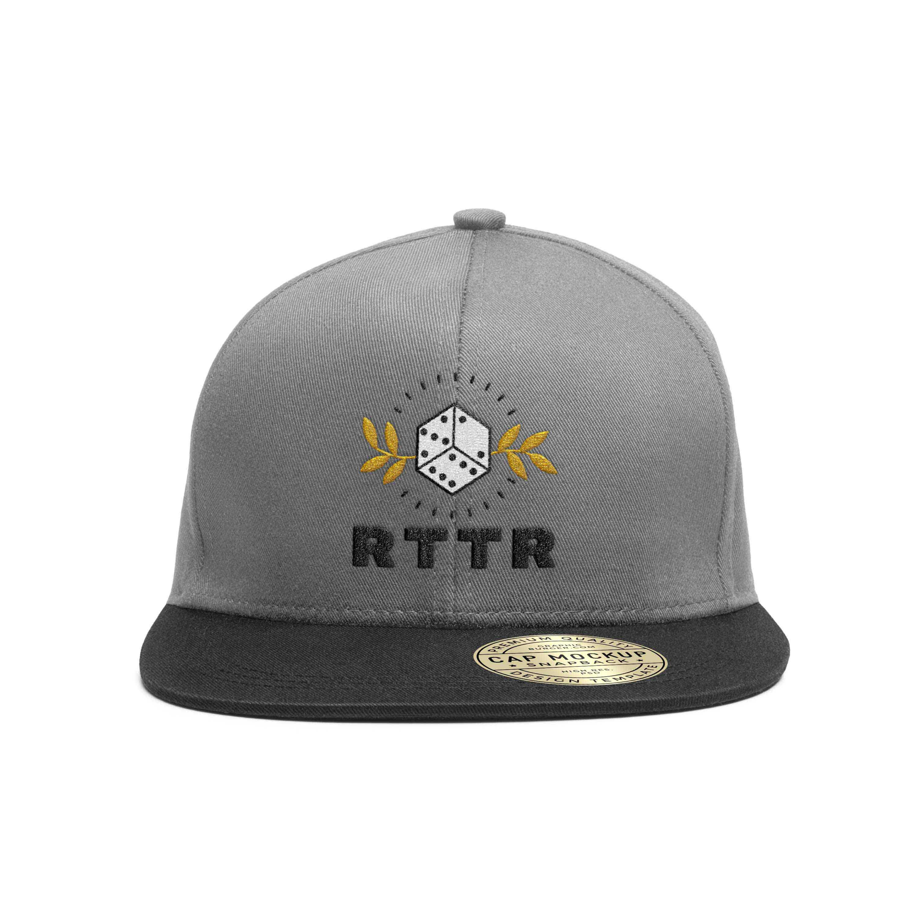 Image of the new RTTR logo applied to a hat